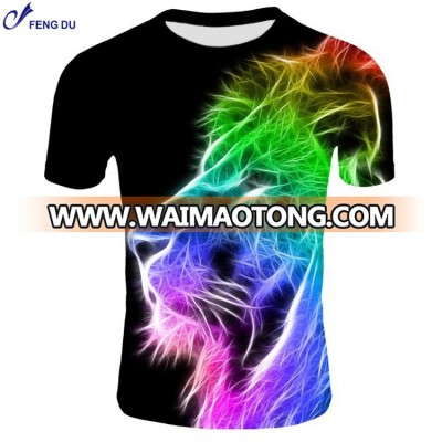 100% polyester 3D  Men's t shirt sublimation